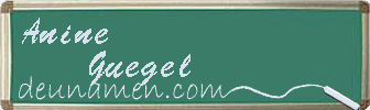 Anine Guegel Visitenkarte